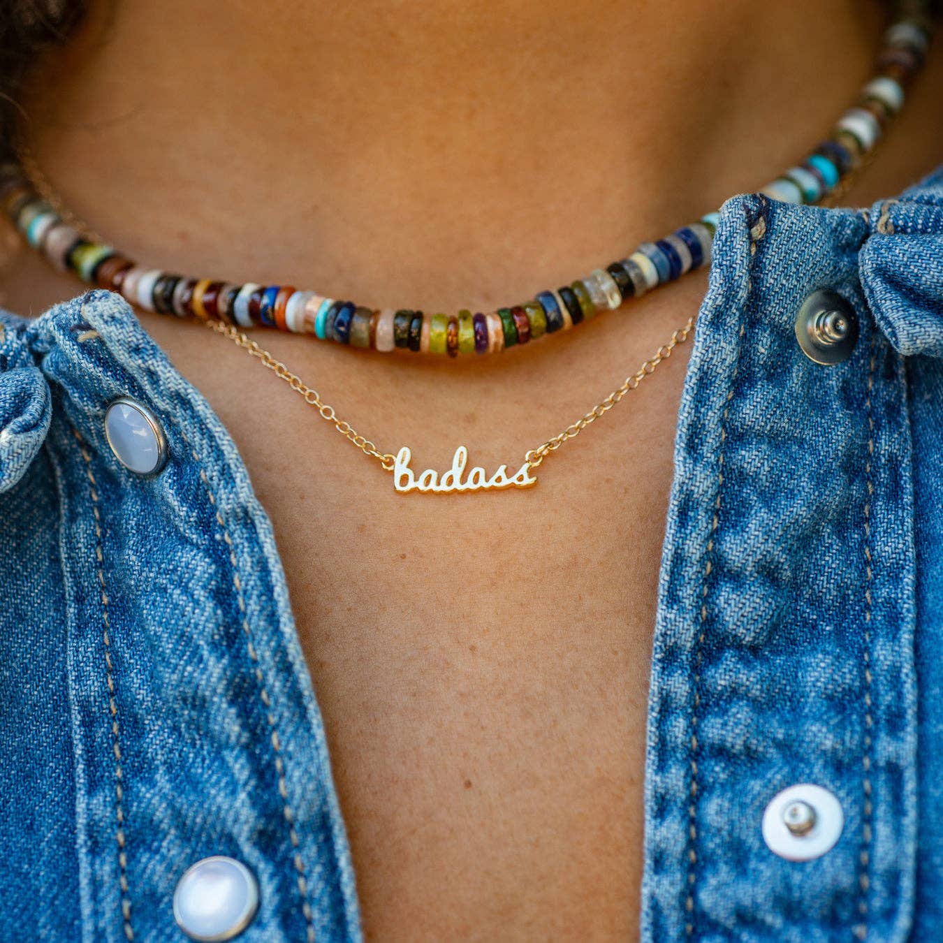 Badass Charm Necklace by Kris Nations