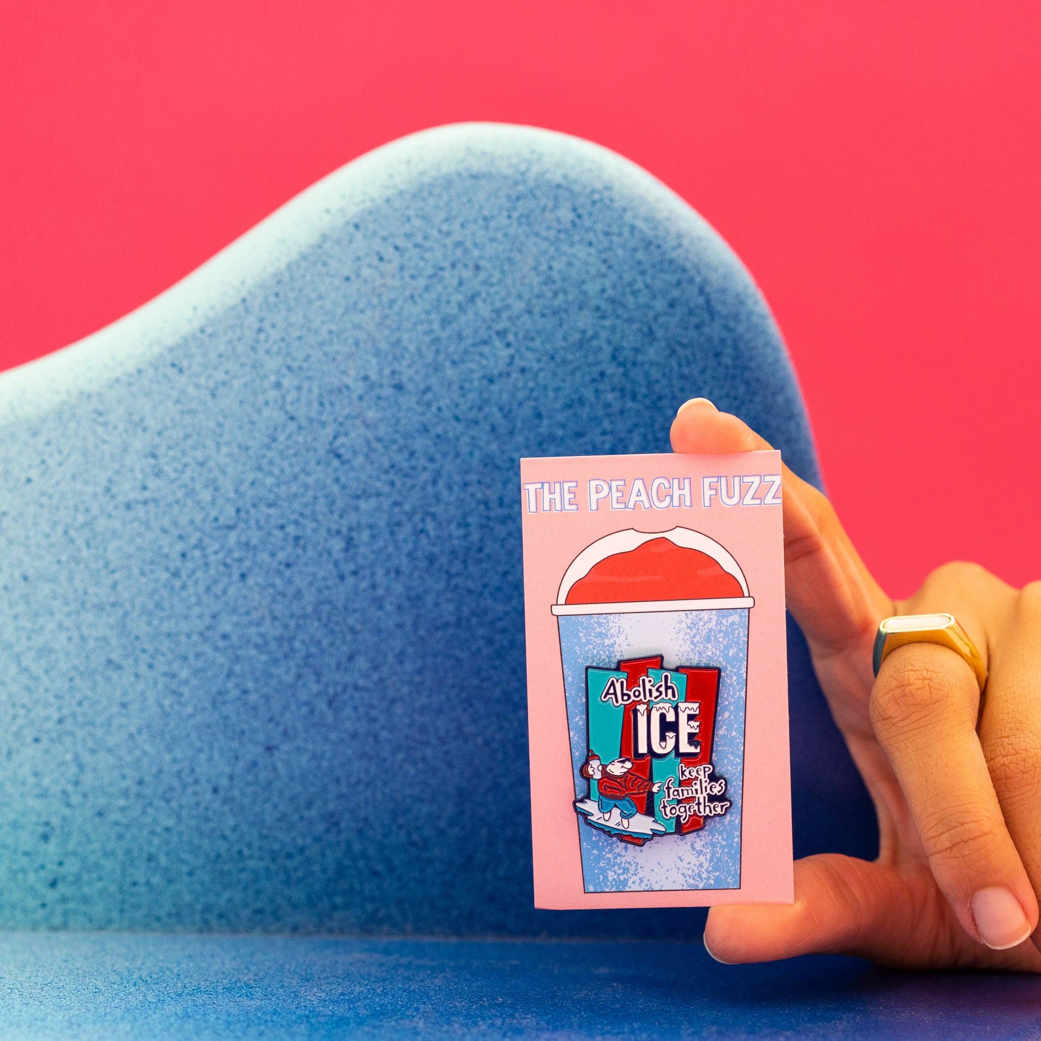 Abolish ICE Enamel Pin by The Peach Fuzz