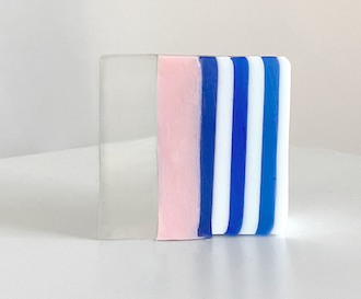 Earth-Friendly Abstract Ecology Pink Soap, Palm Oil Free Soap