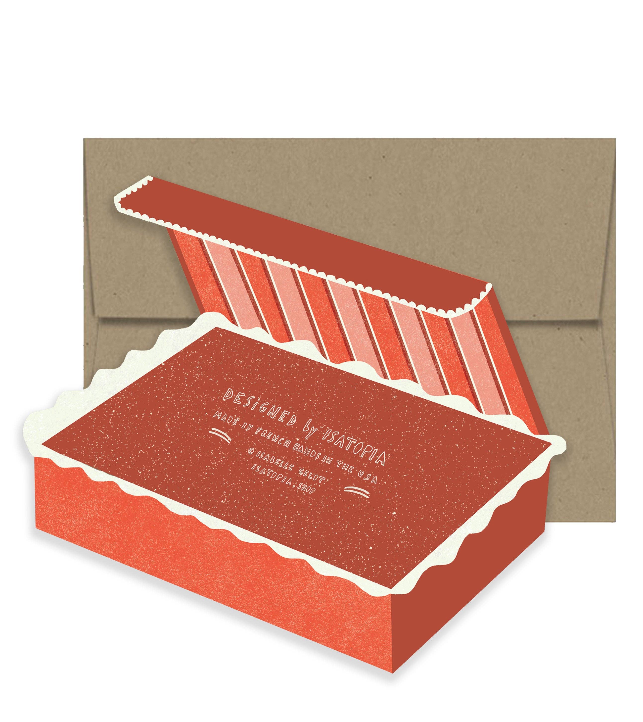 Merci Beacoup! Chocolate Box Thank You Card by Isatopia