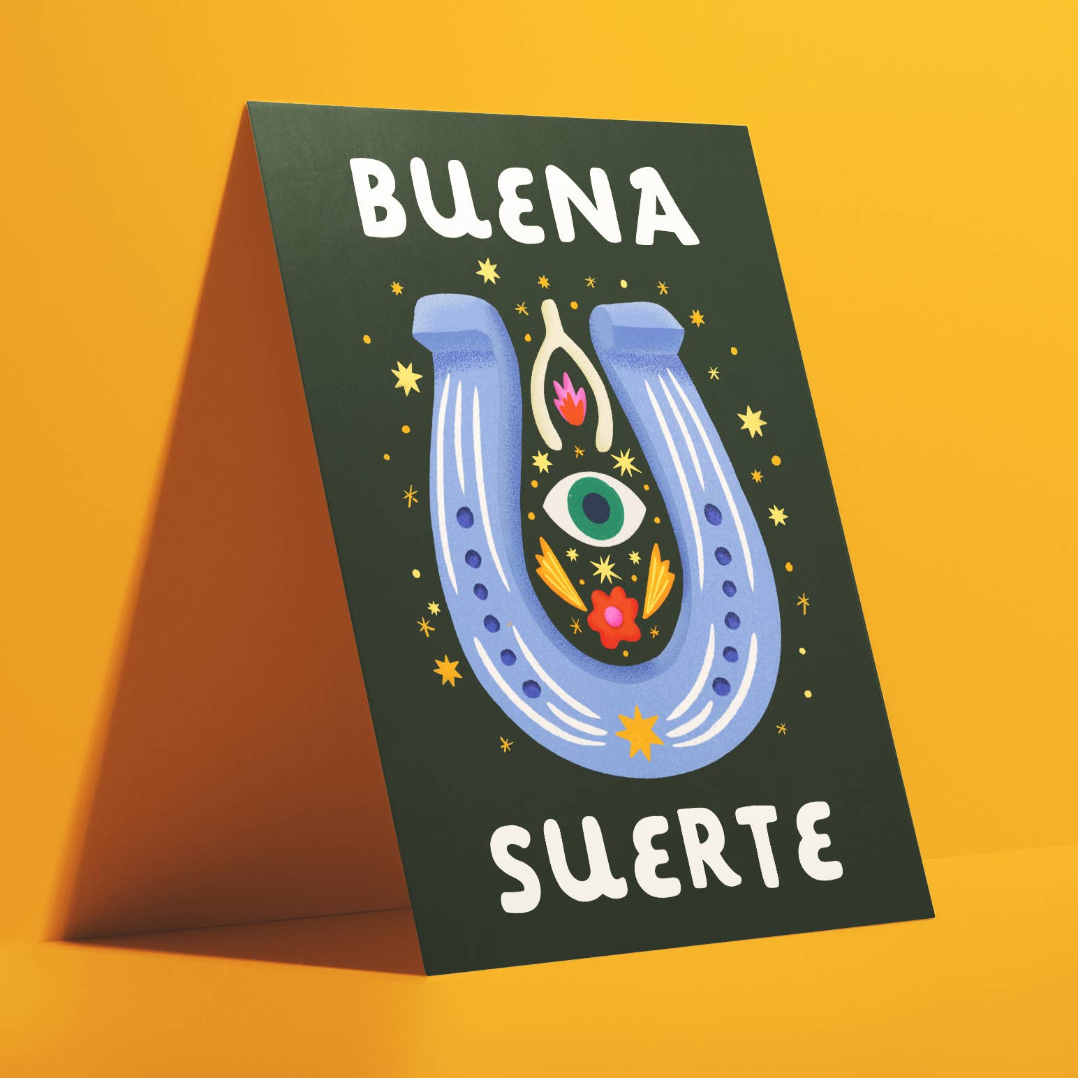 Buena Suerte Greeting Card by Ana Peake