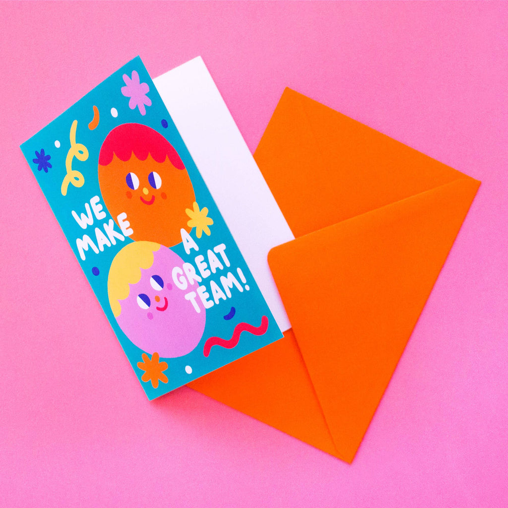 "We Make a Great Team" Greeting Card