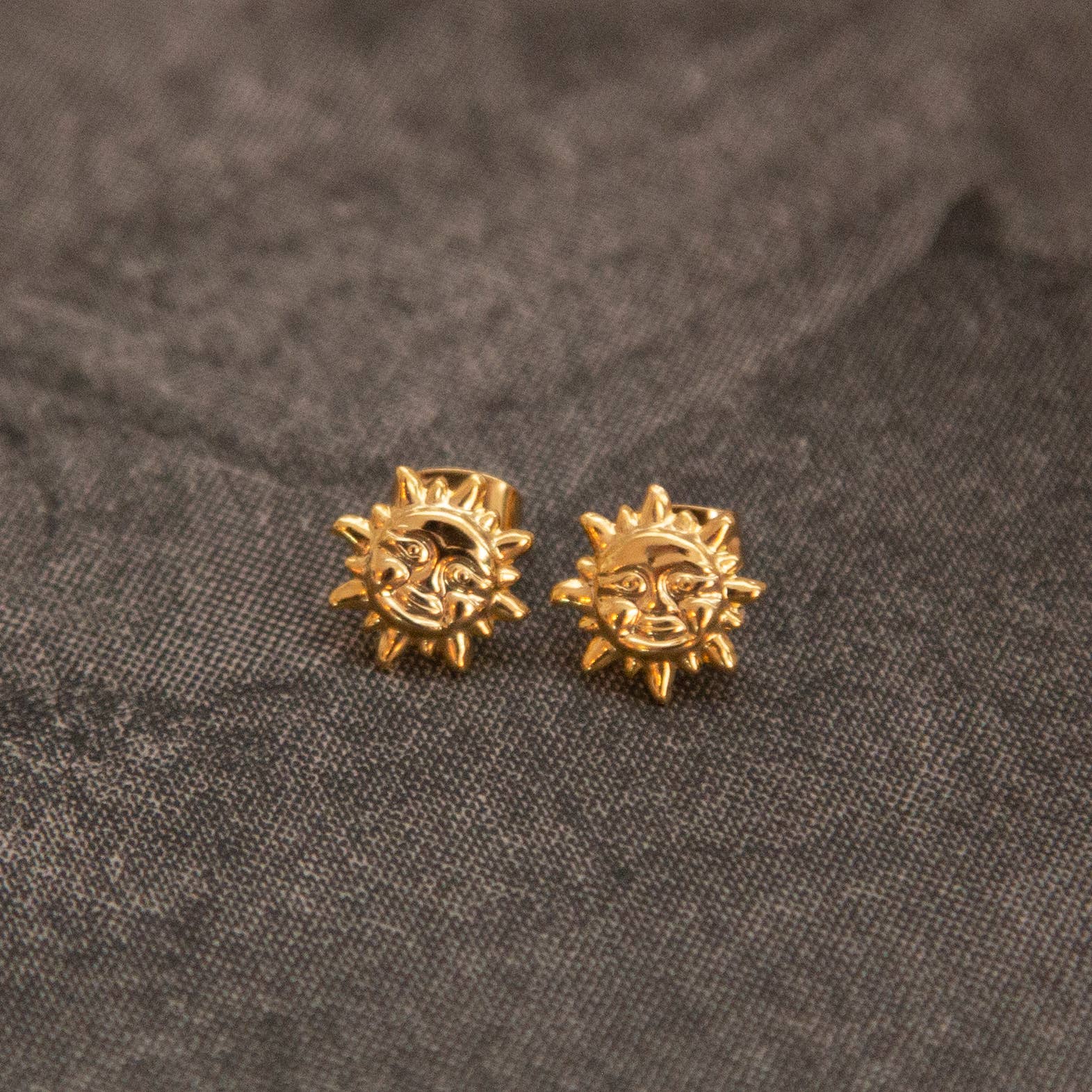 Mystery Pair! Vintage Gold Stud Earrings by Kindred Objects