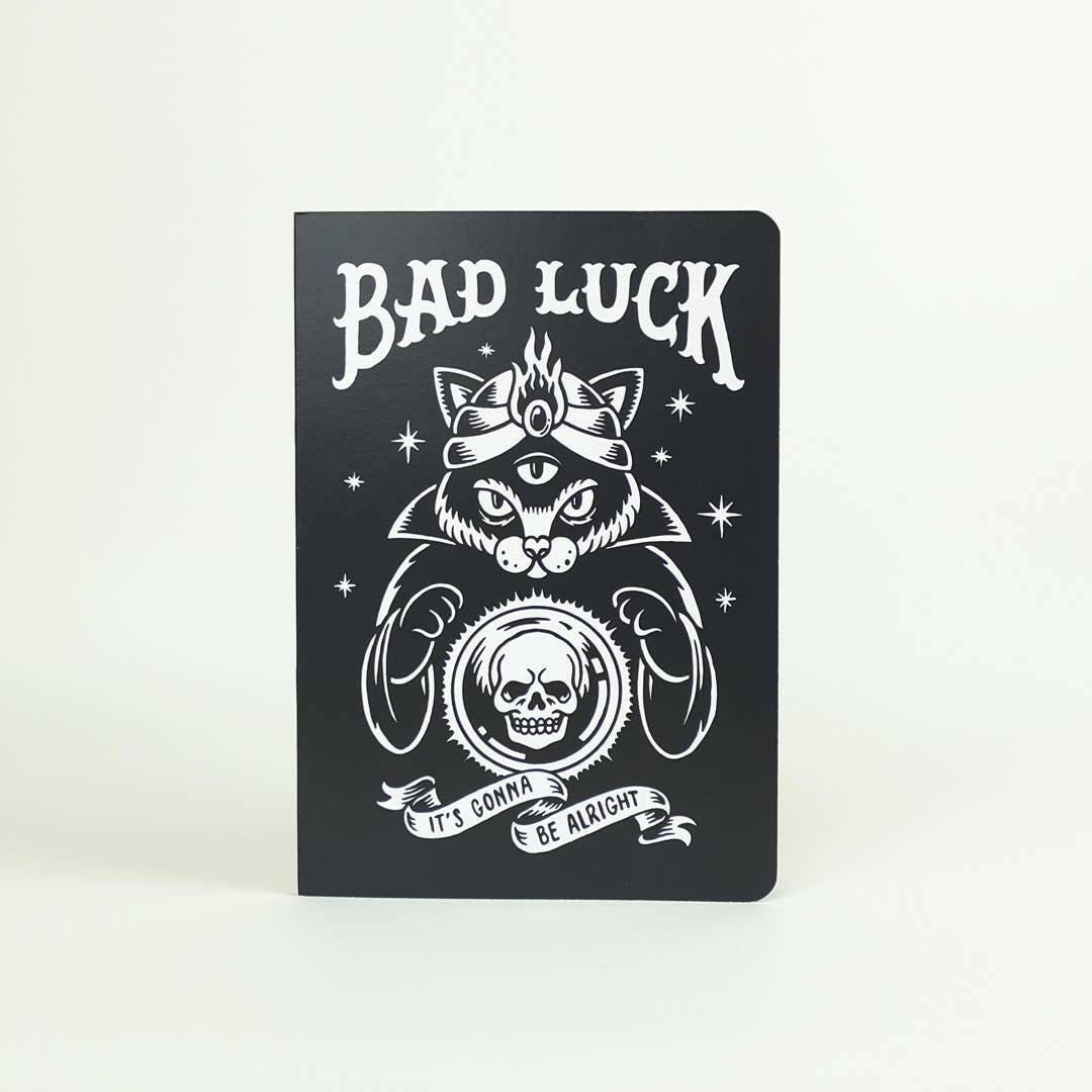 Cat Oracle Bad Luck Notebook.