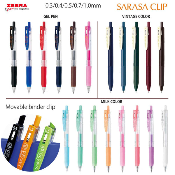 Zebra Sarasa Clip Gel Pen: Blue / 0.5mm