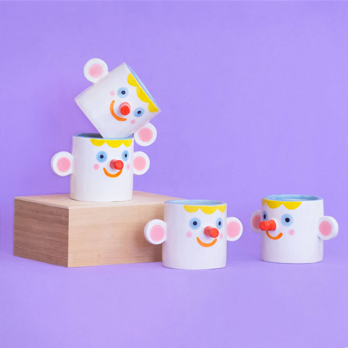 Happy Face / Ceramic Little Pot, Made in Portugal by Ana Seixas