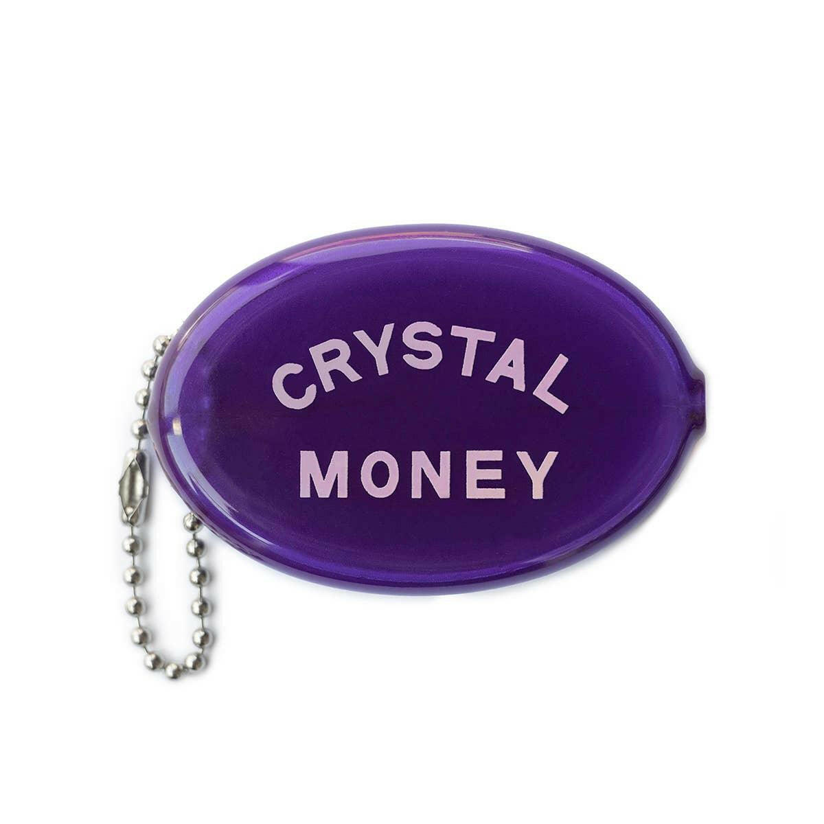 Crystal Money Vintage Rubber Coin Pouch: Secure, Stylish, Compact.
