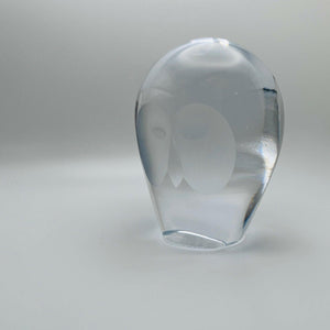 Crystal Owl Paperweight.