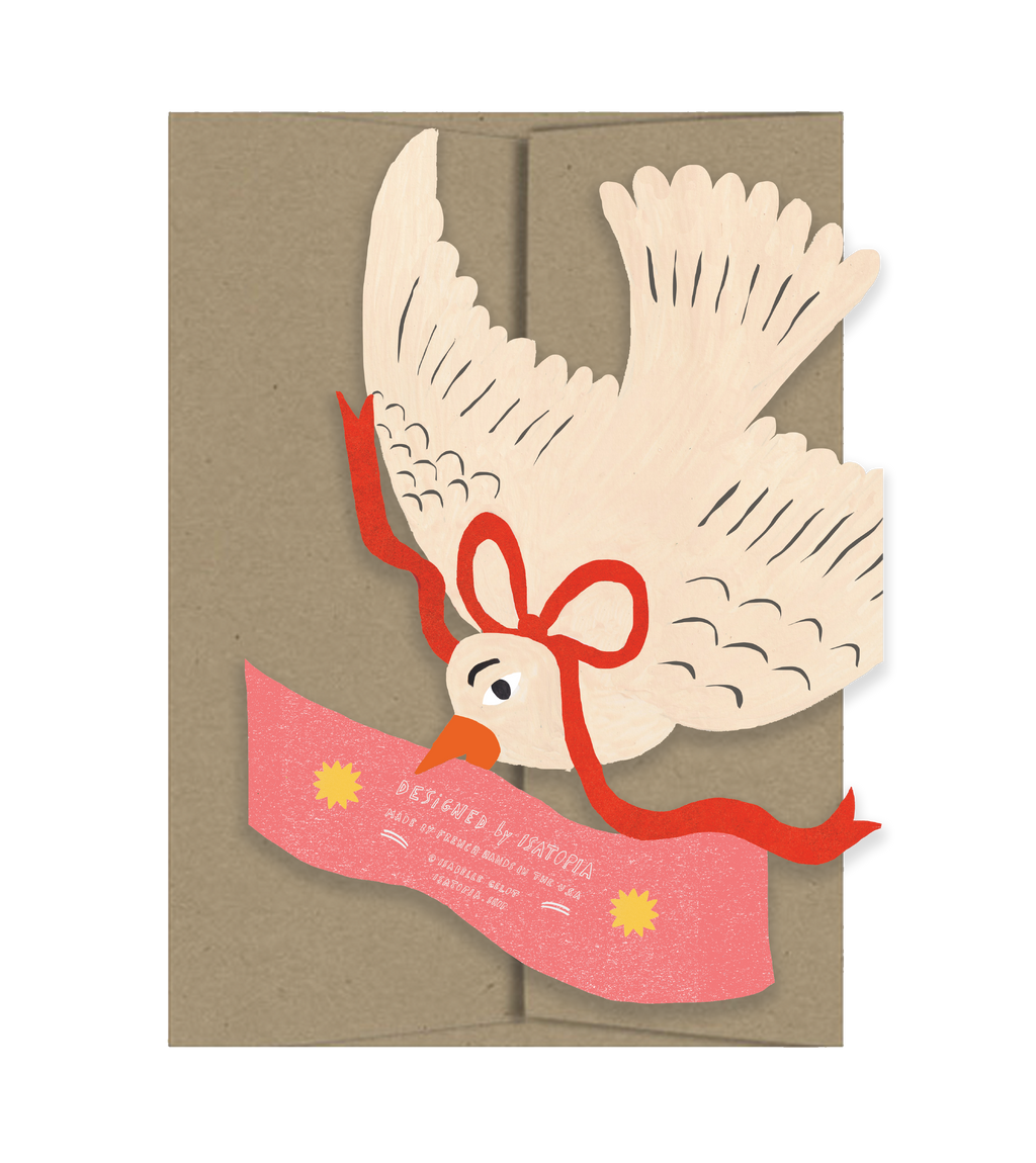 Love You Bird Greeting Card by Istatopia