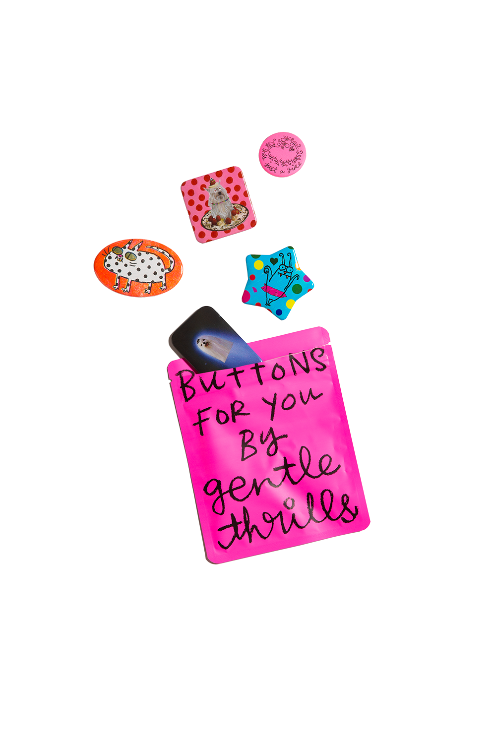 Chaos mode button bag by Gentle Thrills