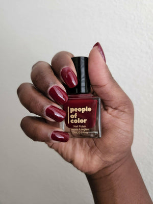 Crimson Red Nail Polish (Ruby) by People of Color.