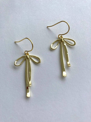 Delicate & Demure Bow Earrings - Ruby's