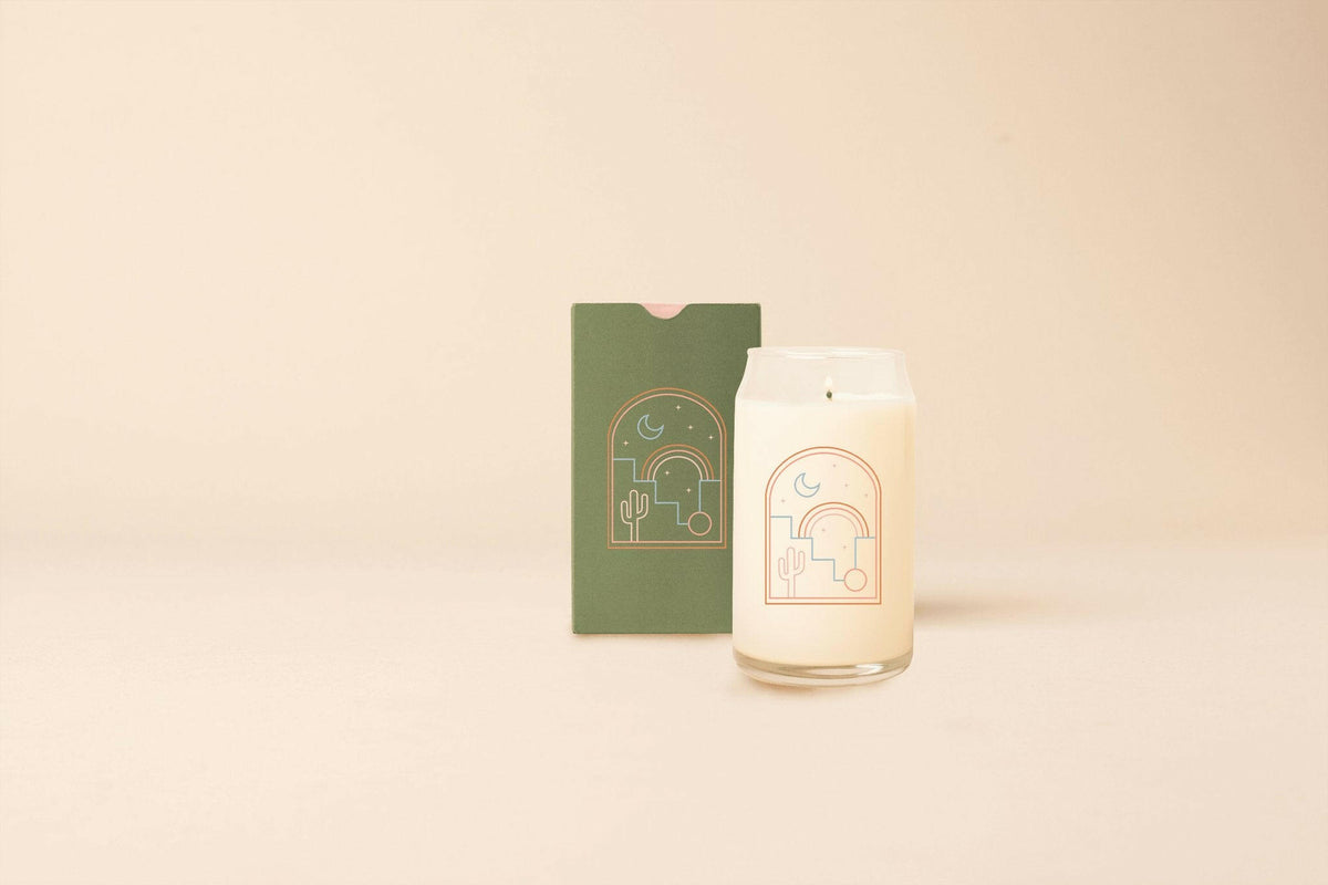 "Under the Palm" Handpoured Candle - Sea Salt, Palm, Vanilla.
