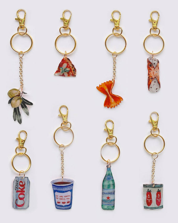 Designer Bag Charm: San Pellegrino / No chain.