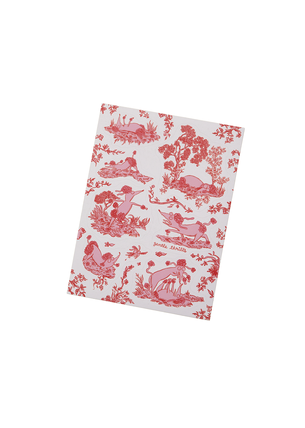 gentle thrills - Toile d'ennui poodles sticker sheet