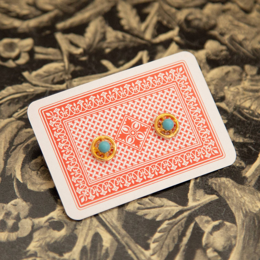 Mystery Pair! Vintage Gold Stud Earrings by Kindred Objects