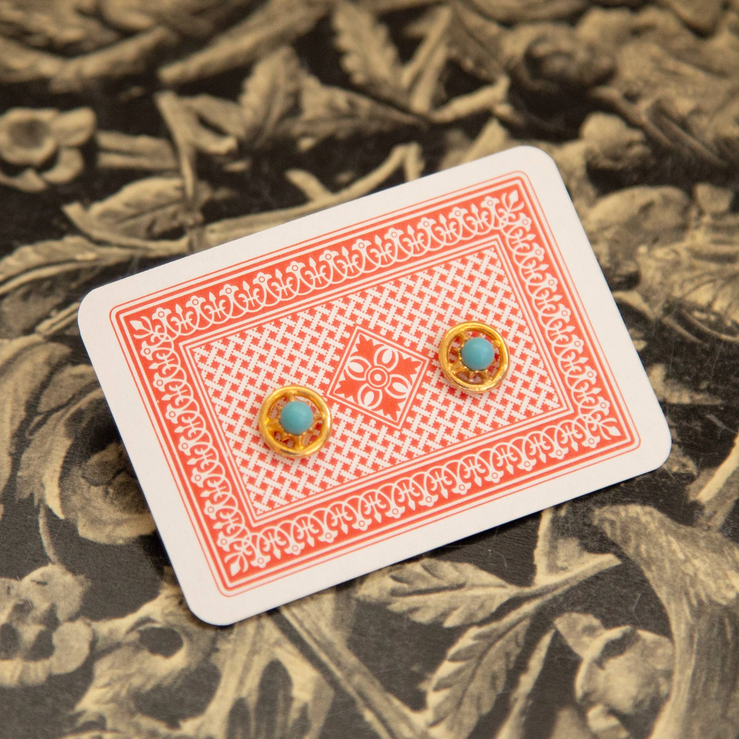 Mystery Pair! Vintage Gold Stud Earrings by Kindred Objects