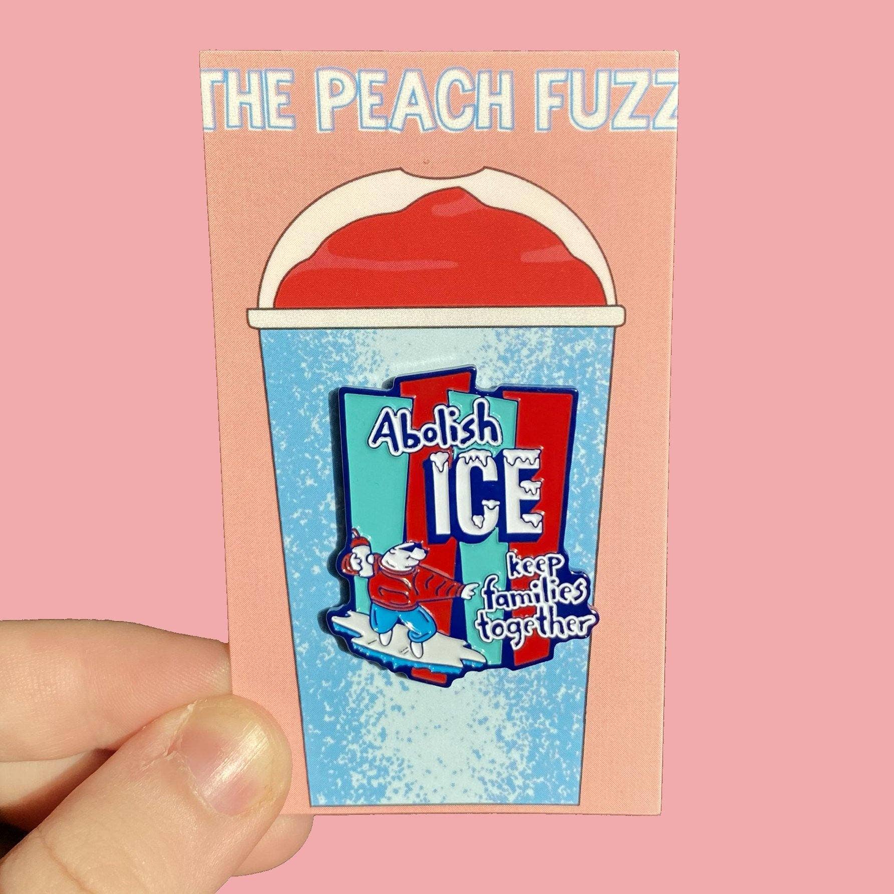 Abolish ICE Enamel Pin by The Peach Fuzz
