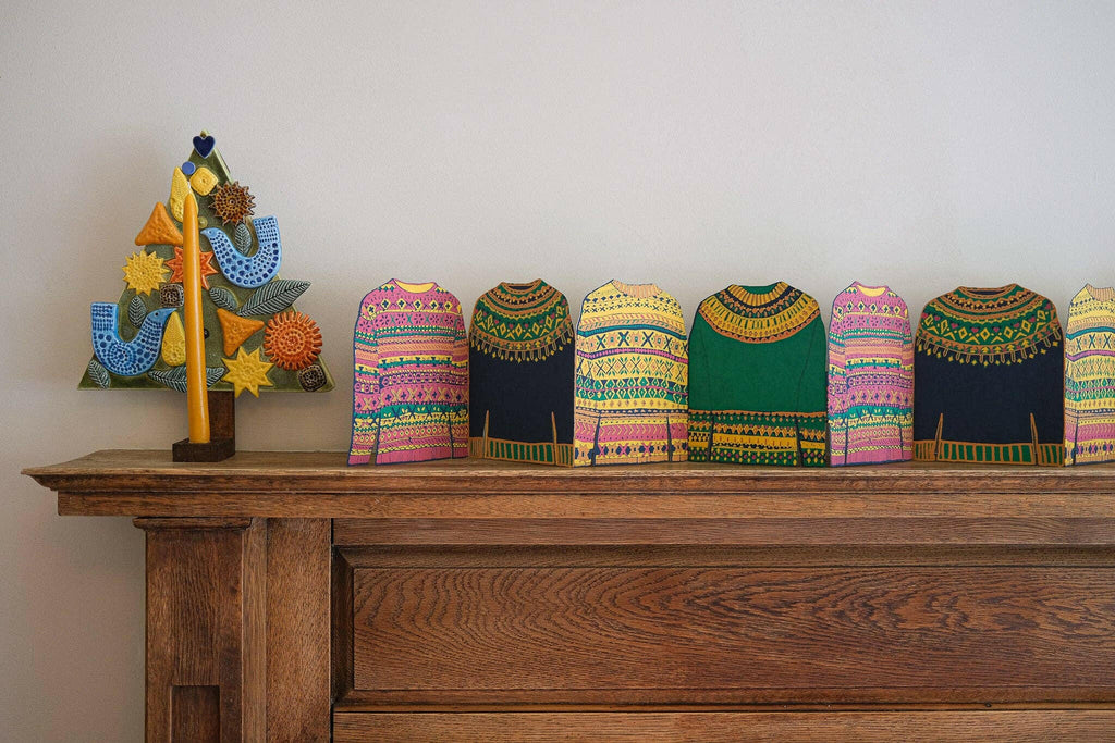 East End Press - Fairisle Sweaters Concertina Garland.