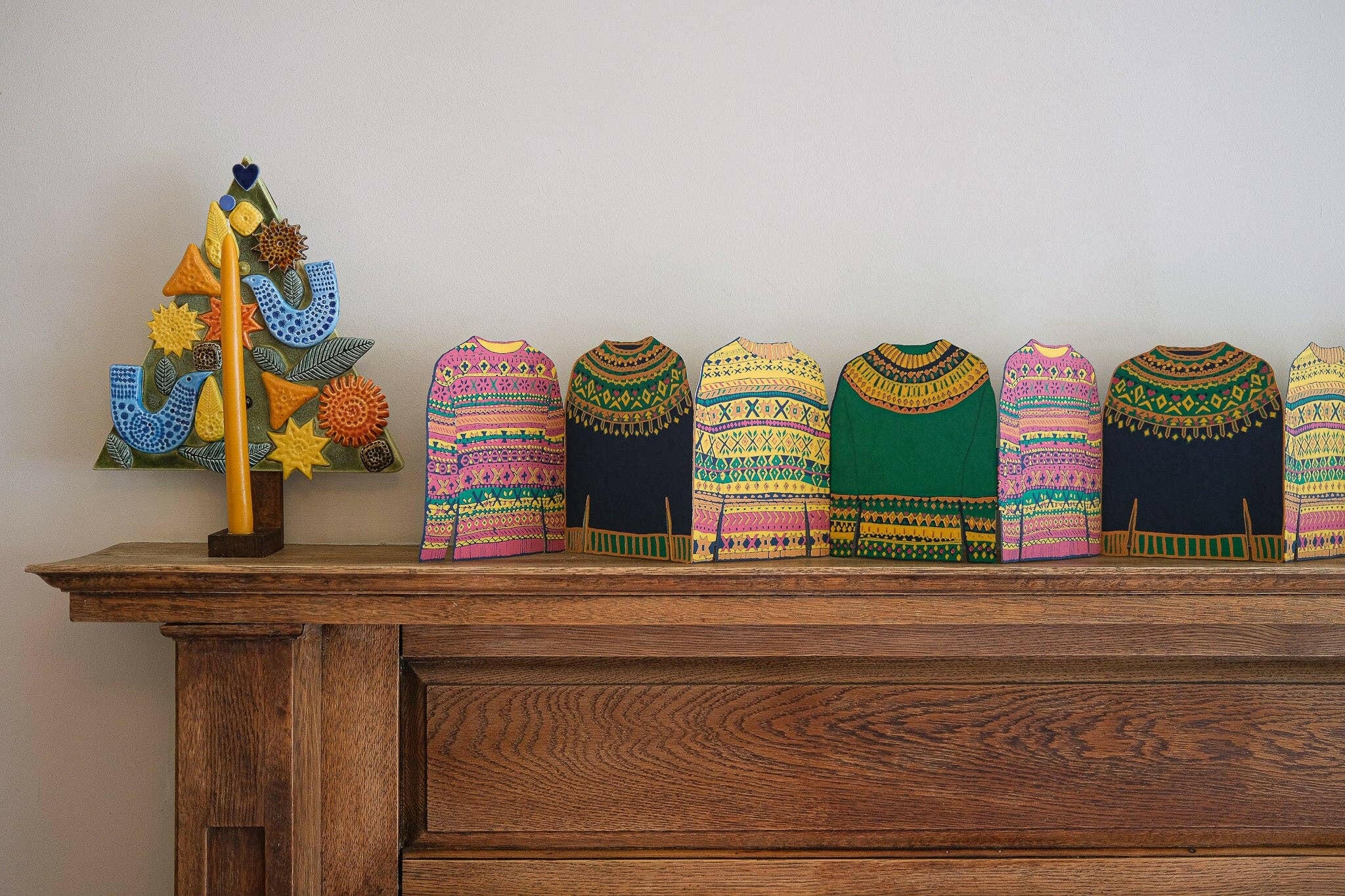 East End Press - Fairisle Sweaters Concertina Garland.
