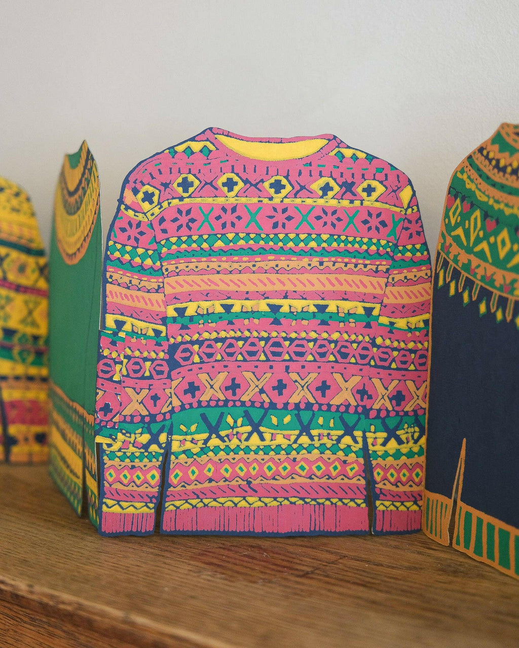 East End Press - Fairisle Sweaters Concertina Garland.