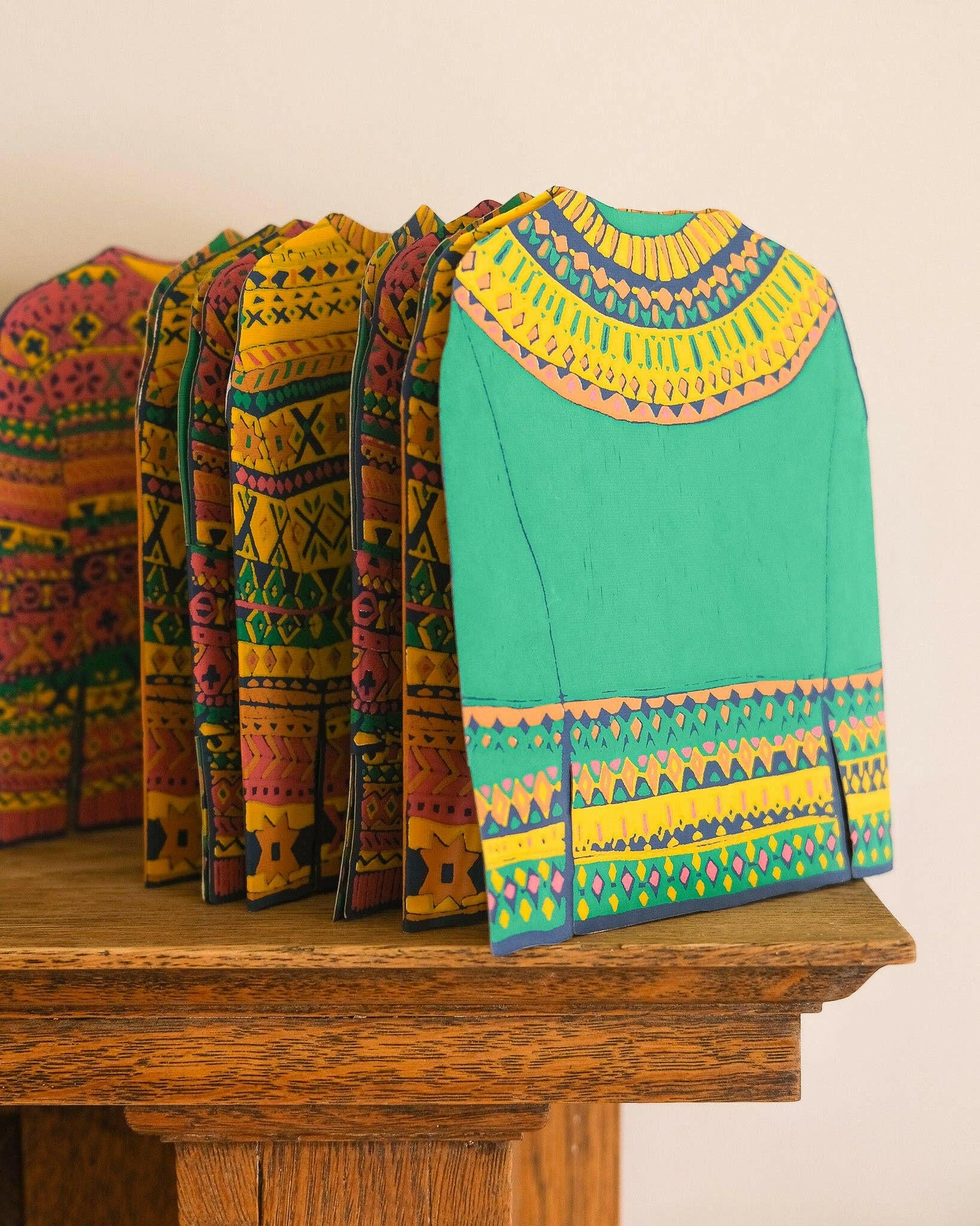 East End Press - Fairisle Sweaters Concertina Garland.