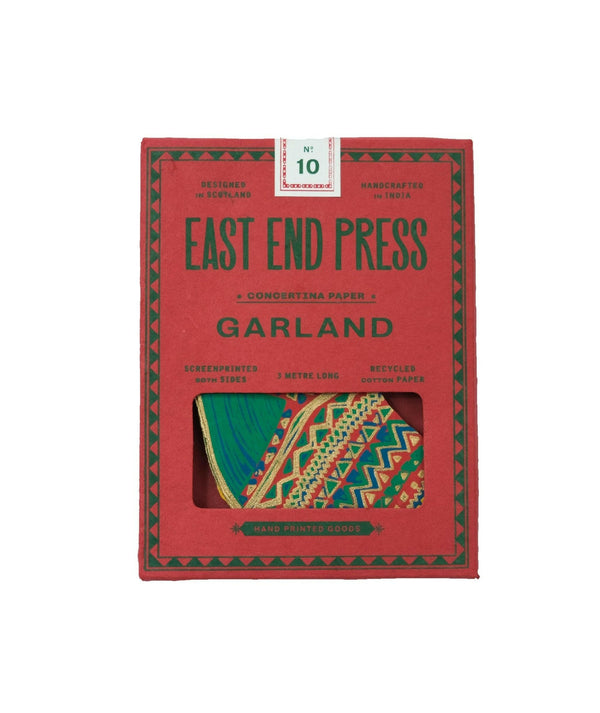 East End Press - Stockings Concertina Garland.