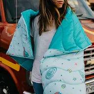 Eco-Friendly Lightweight Blanket made from Recycled Materials - Outer Space.