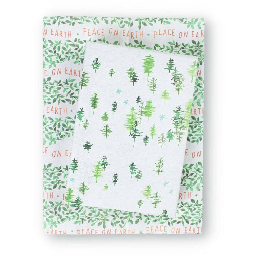 Eco Friendly Reversible Gift Wrap and Gift Tag Kit.
