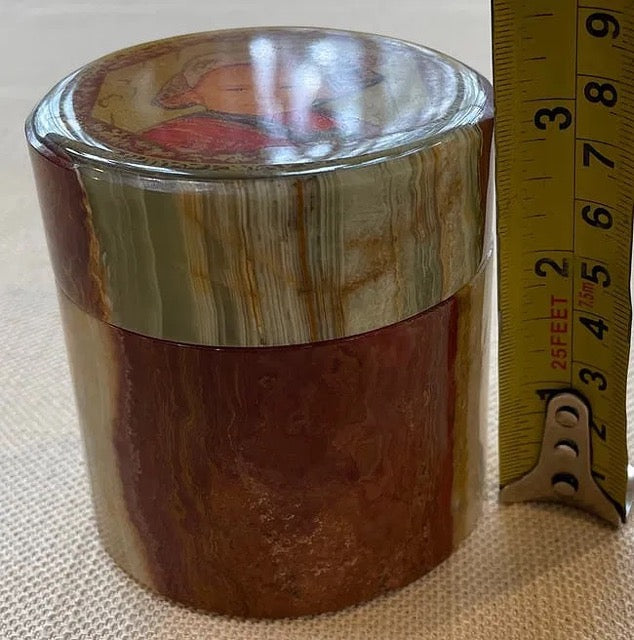 Edna Hibel Vintage Marble Trinket Box
