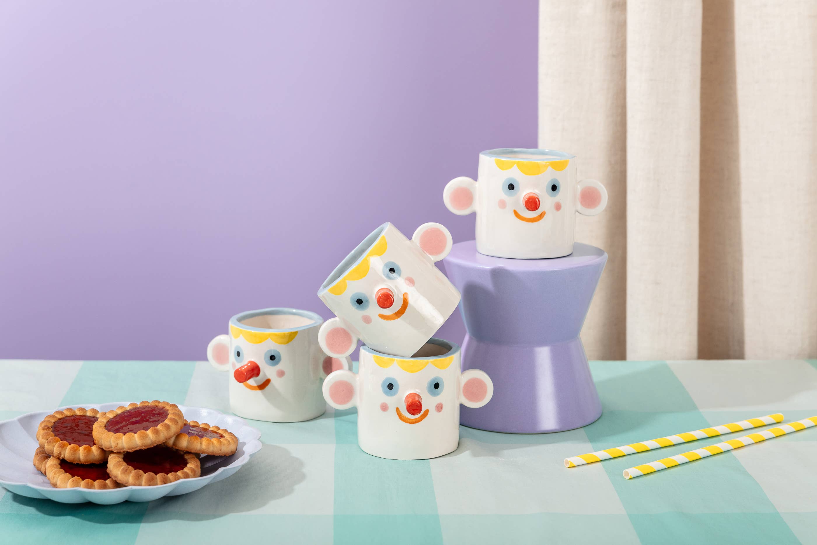 Happy Face / Ceramic Little Pot, Made in Portugal by Ana Seixas