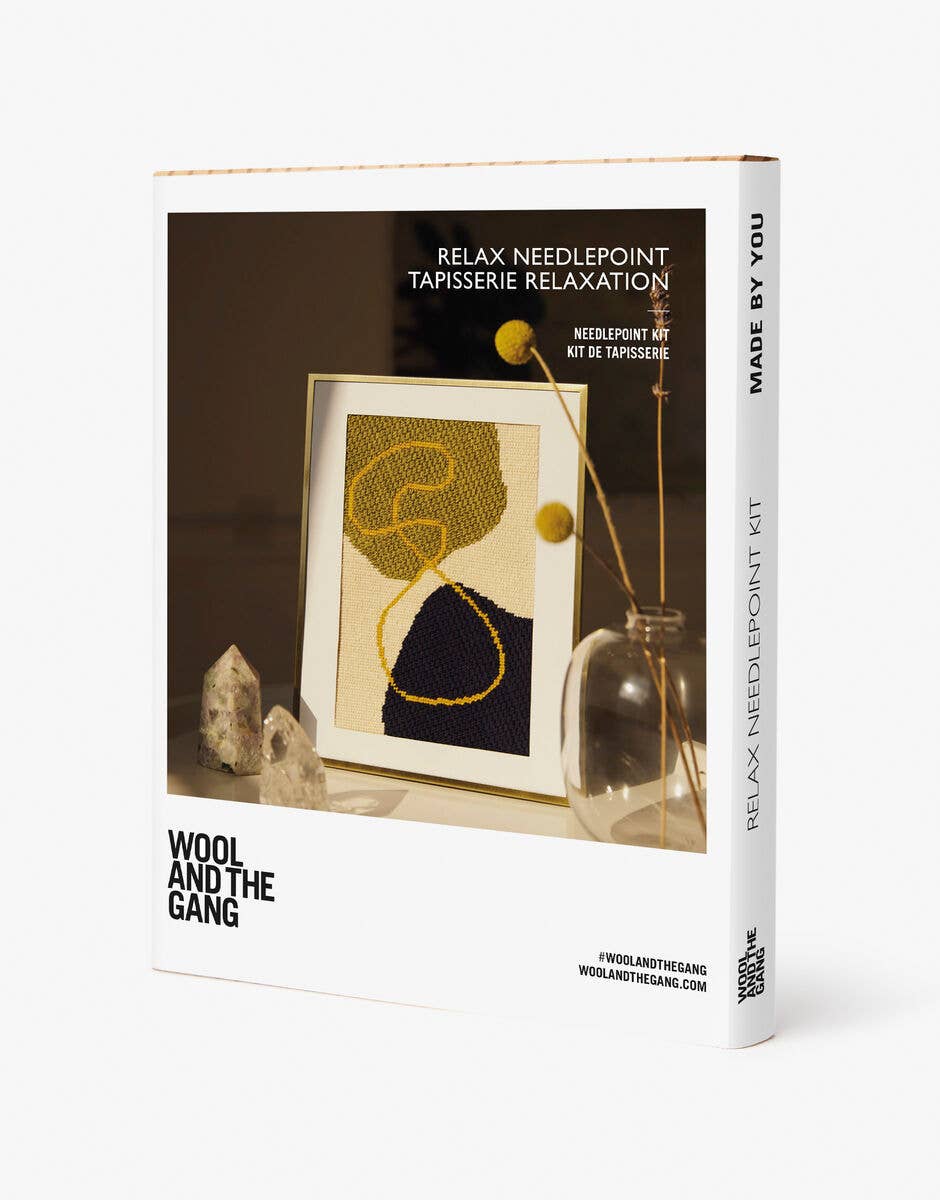 Beginner-Friendly Wool and the Gang Relax Needlepoint Kit by DMC