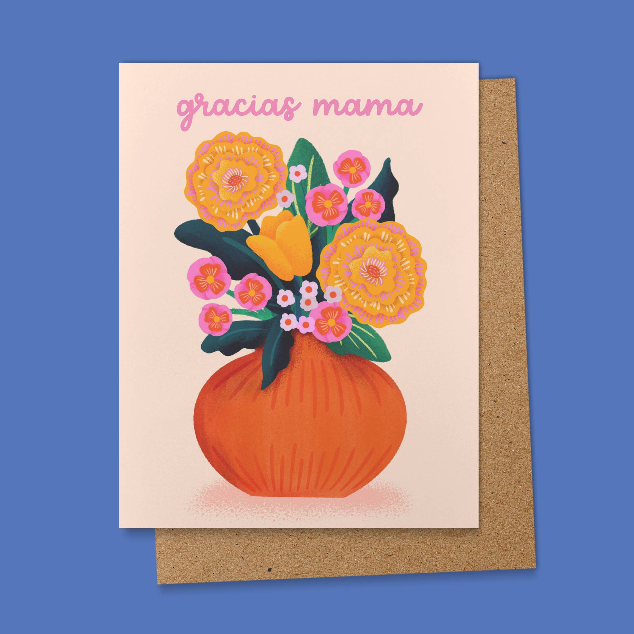 Gracias Mama Floral Mother's Day Greeting Card