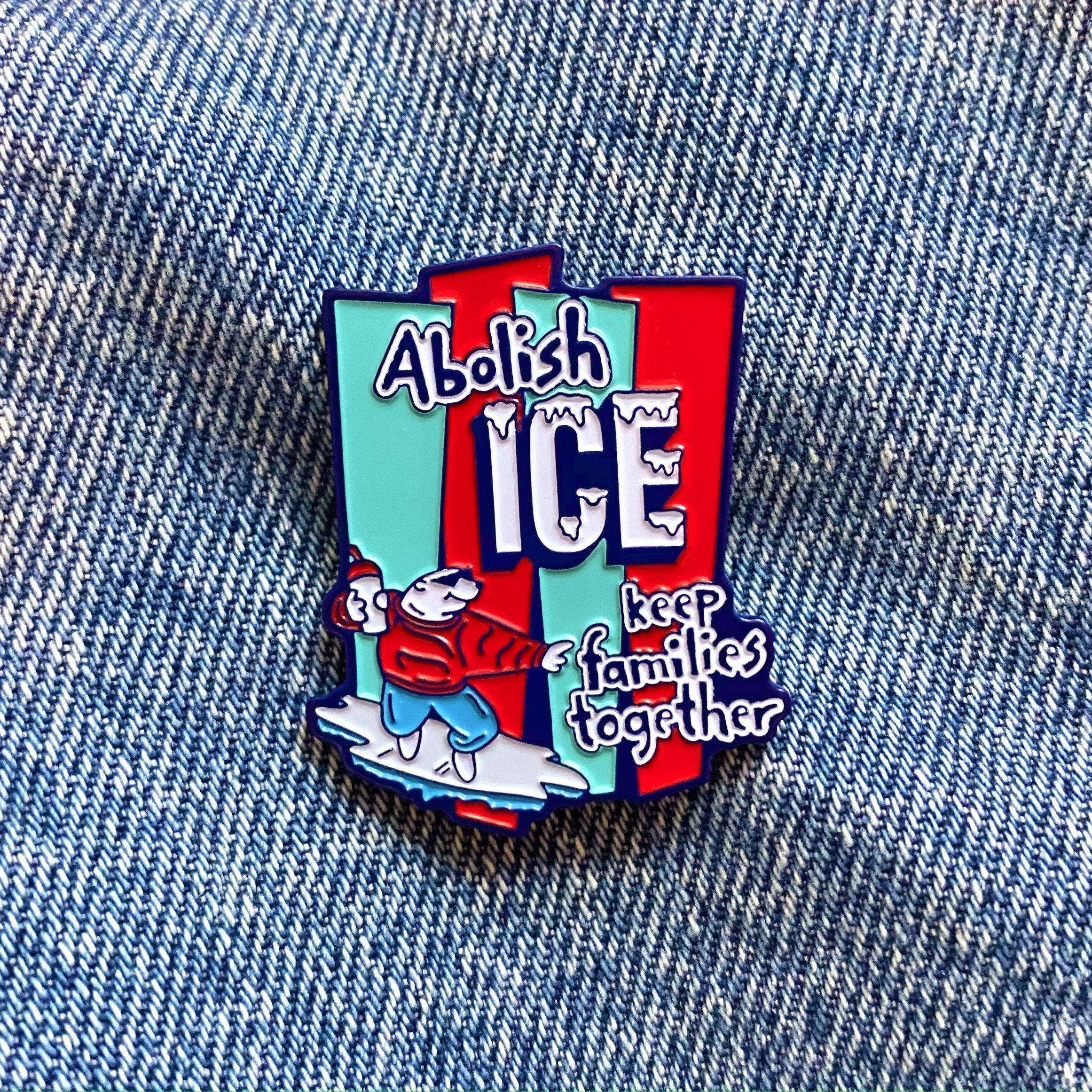 Abolish ICE Enamel Pin by The Peach Fuzz