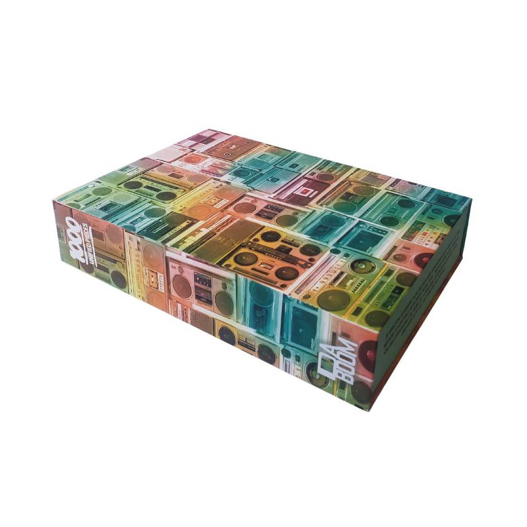 Vintage Boombox 1000 Piece Puzzle by Unified Pieces - DA BOOM