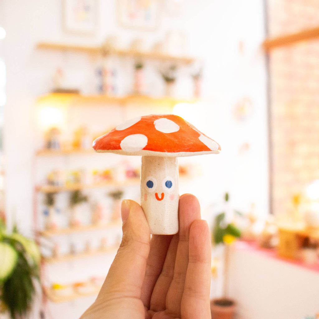 Mini Ceramic Mushroom, Made in Portugal by Ana Seixas