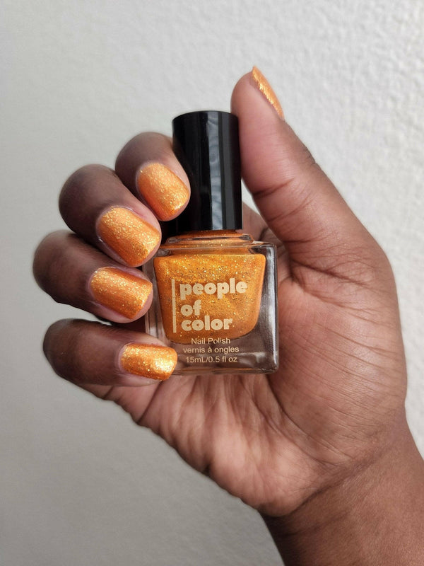 Sunset Dark Orange Nail Polish (Topaz) by People of Color.