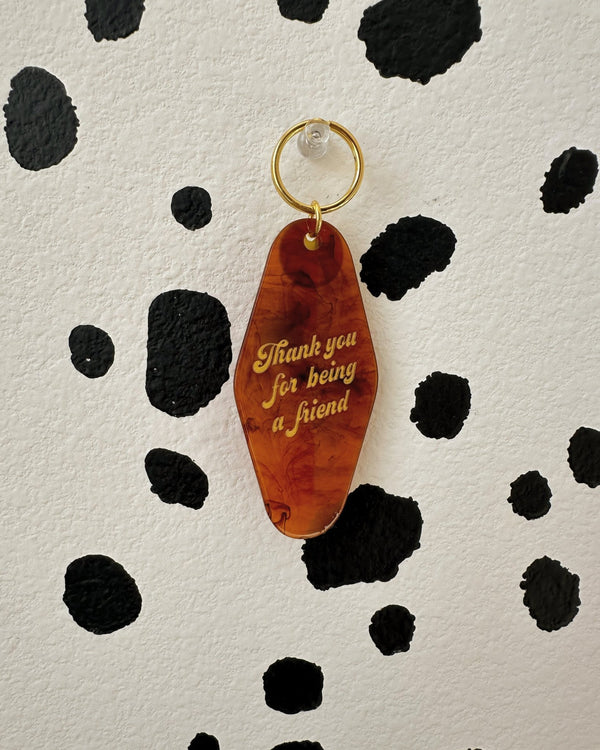 Golden Girls-Inspired Keychain: Thank You for Being a Friend - Ruby's Old & New