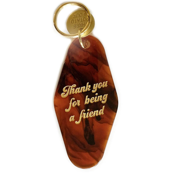 Golden Girls-Inspired Keychain: Thank You for Being a Friend - Ruby's Old & New