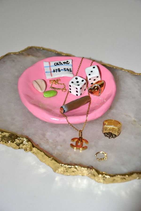 Hot Pink Ashtray "NIGHT ON THE TOWN" by House of Savage.