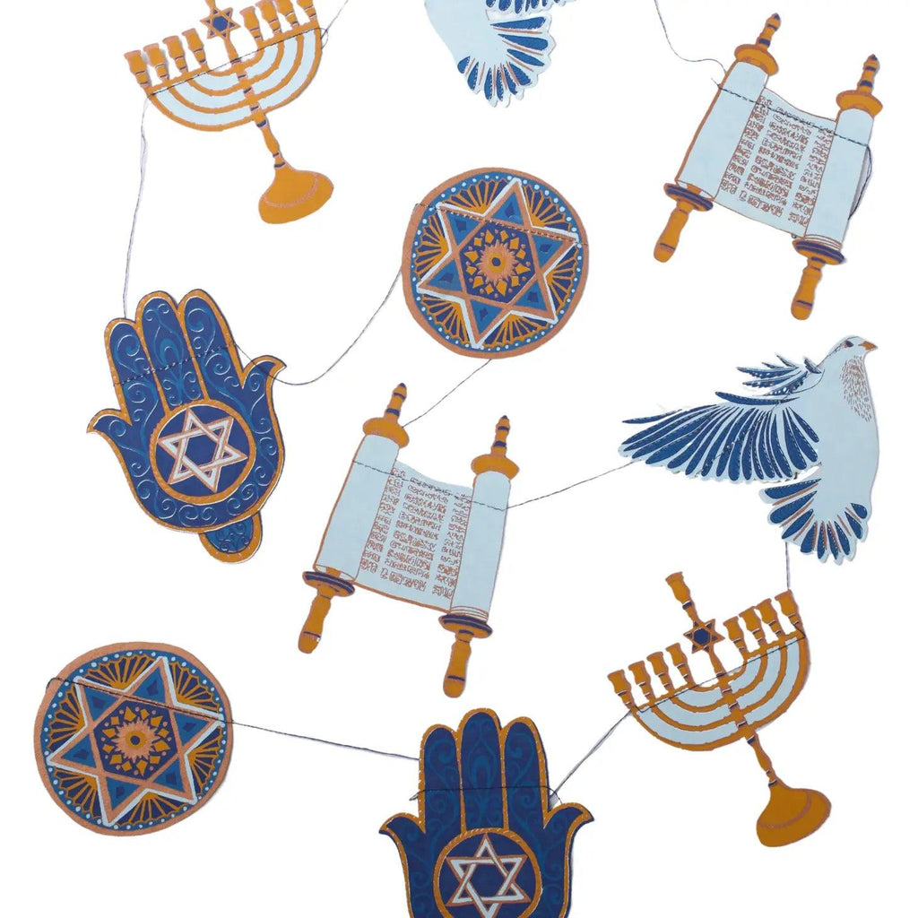 Handmade Hanukkah Garland.