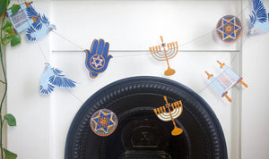 Handmade Hanukkah Garland.