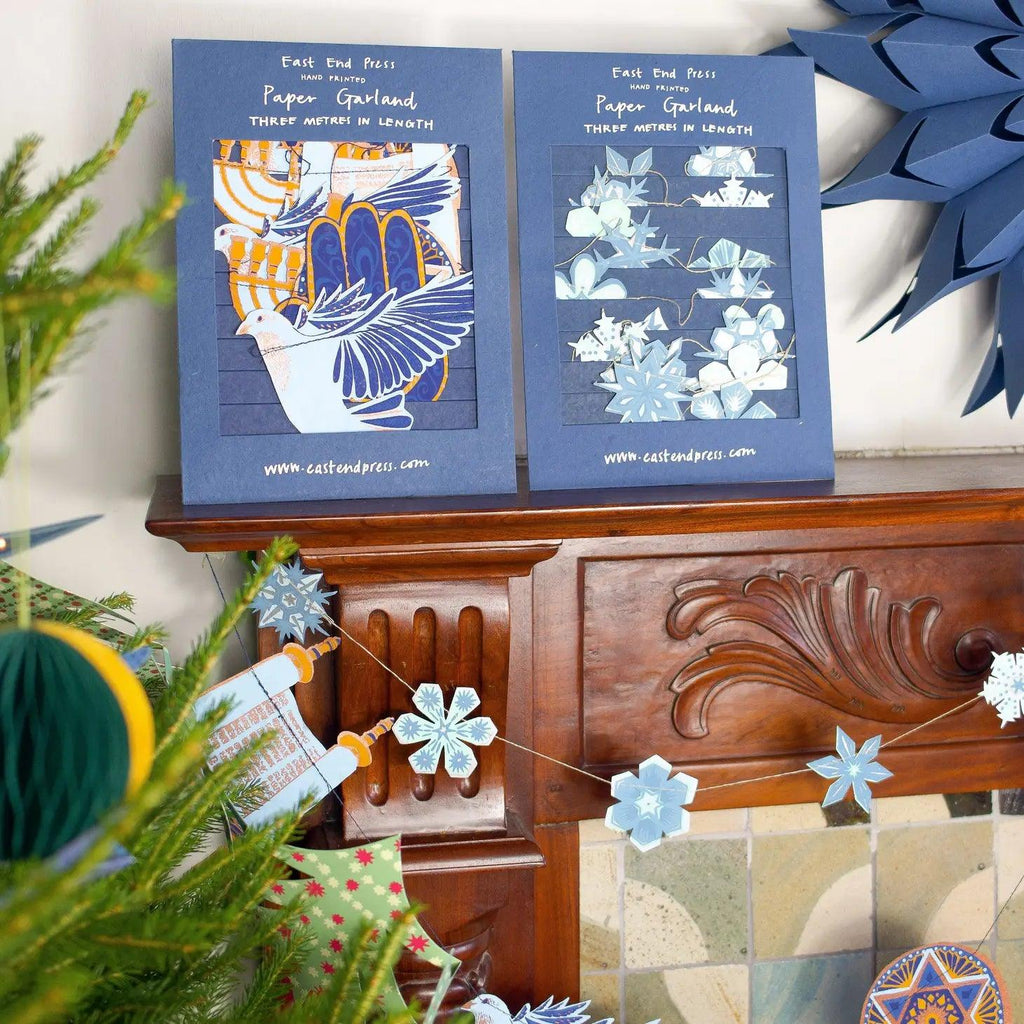 Handmade Hanukkah Garland.