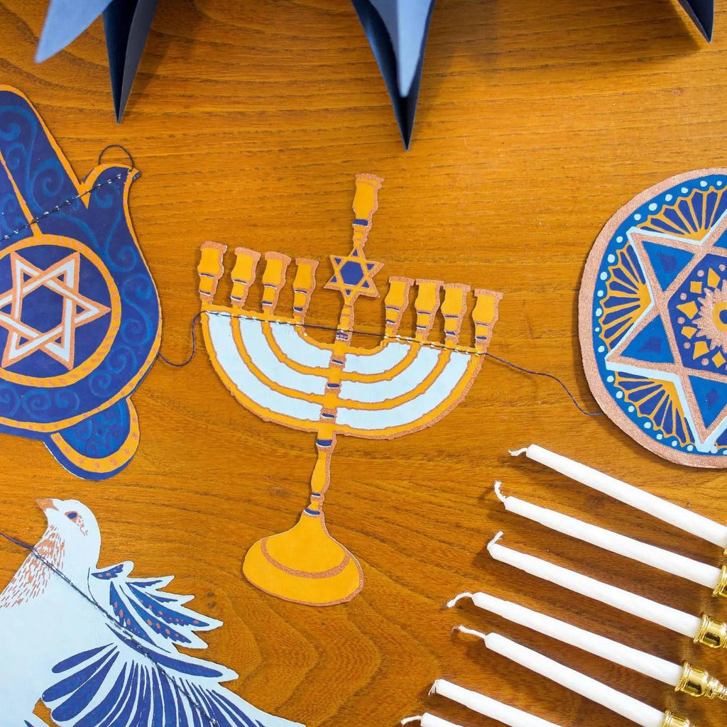 Handmade Hanukkah Garland.