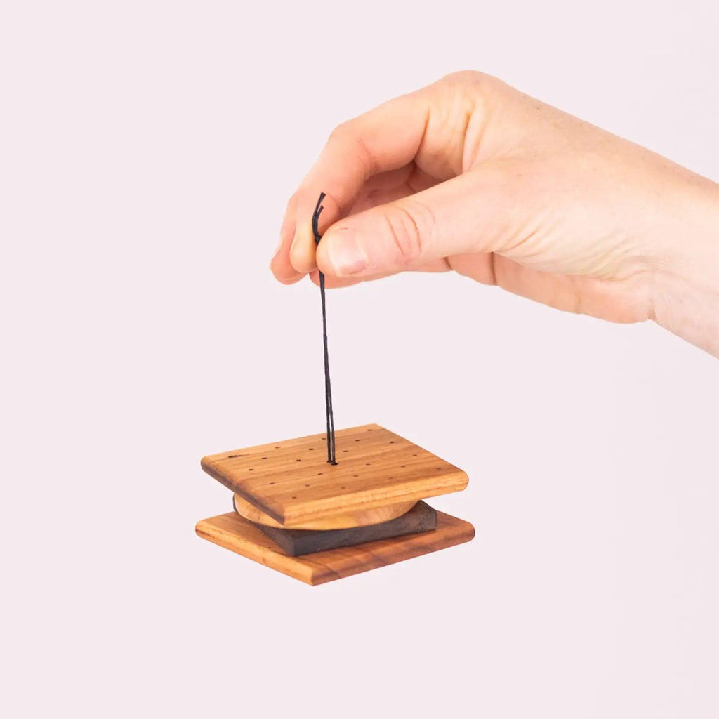Handmade Wooden S'more Ornament.