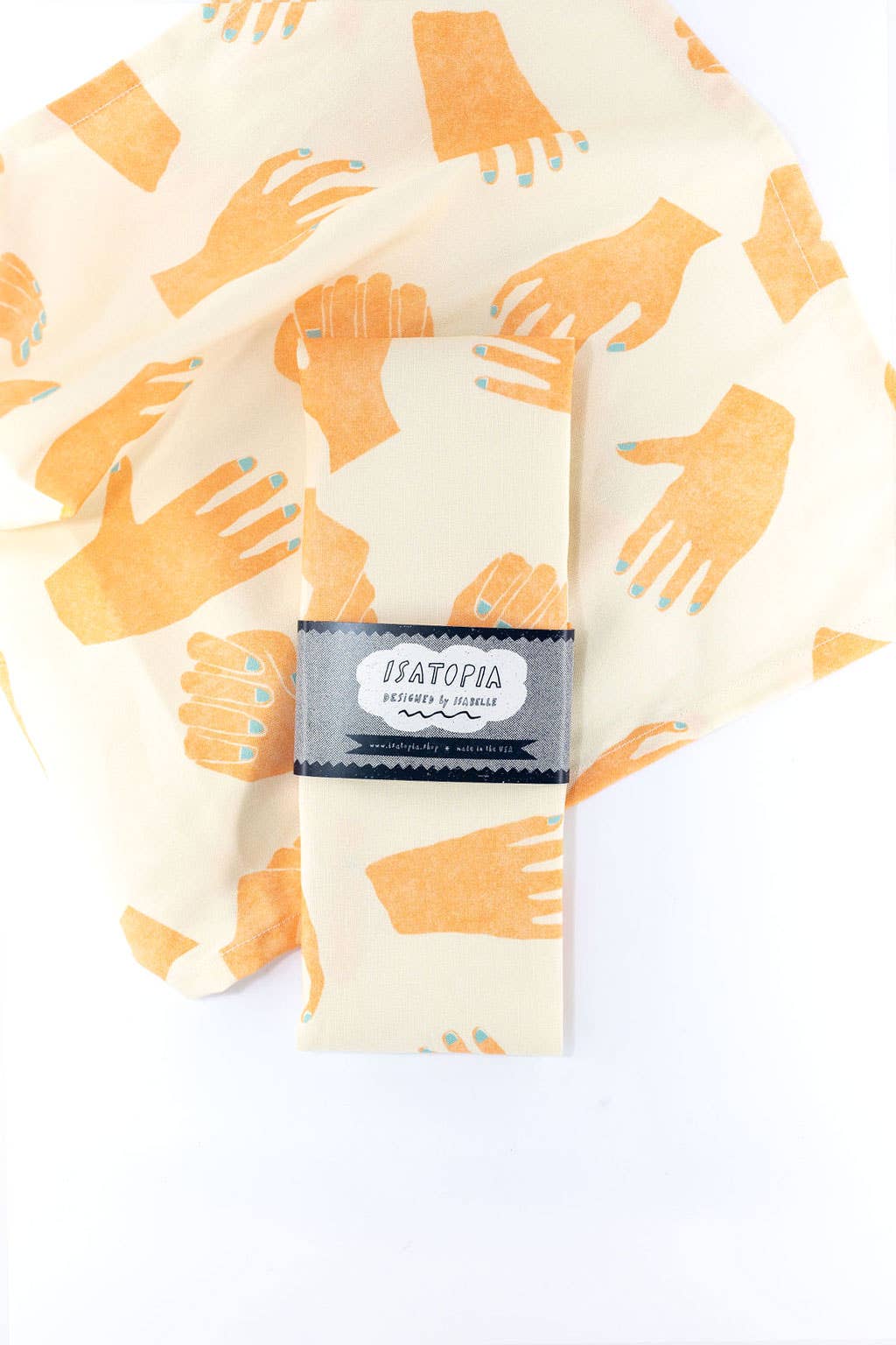 Hand Sewn Linen-Cotton Tea Towel by Isatopia