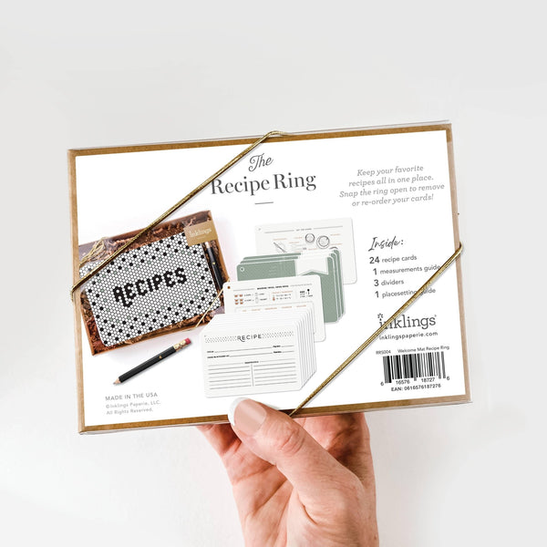 Handy Ring-bound Recipe Card Booklet: Organize Your Culinary Creations with Ease