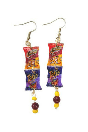 Hot Cheetos & Takis Dangle Earrings.