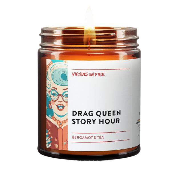 Inclusive Love, Drag Queen Story Hour: Handpoured Candle - White Tea & Bergamot