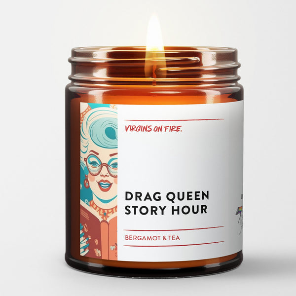 Inclusive Love, Drag Queen Story Hour: Handpoured Candle - White Tea & Bergamot